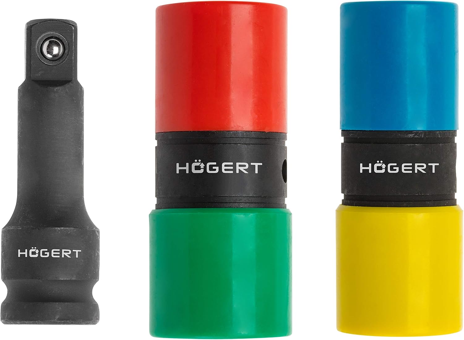 HÖGERT HT4R049 Set of Power Sockets, Black/Blue, 1/2 Inch