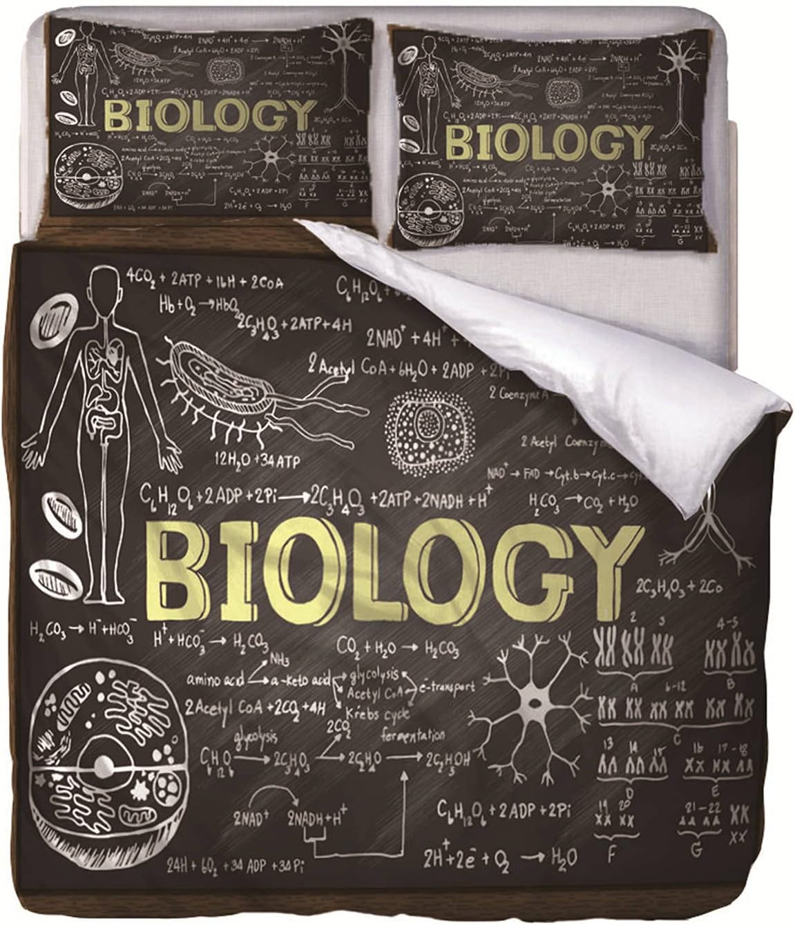 Amazon ダブル羽毛布団カバーセット 生物学 ジッパークロージャー付き寝具セットマイクロファイバー寝具キルトカバー子供用枕カバー2個子供10代大人0x0cm3dプリント3pcsセット 寝具カバーセット オンライン通販