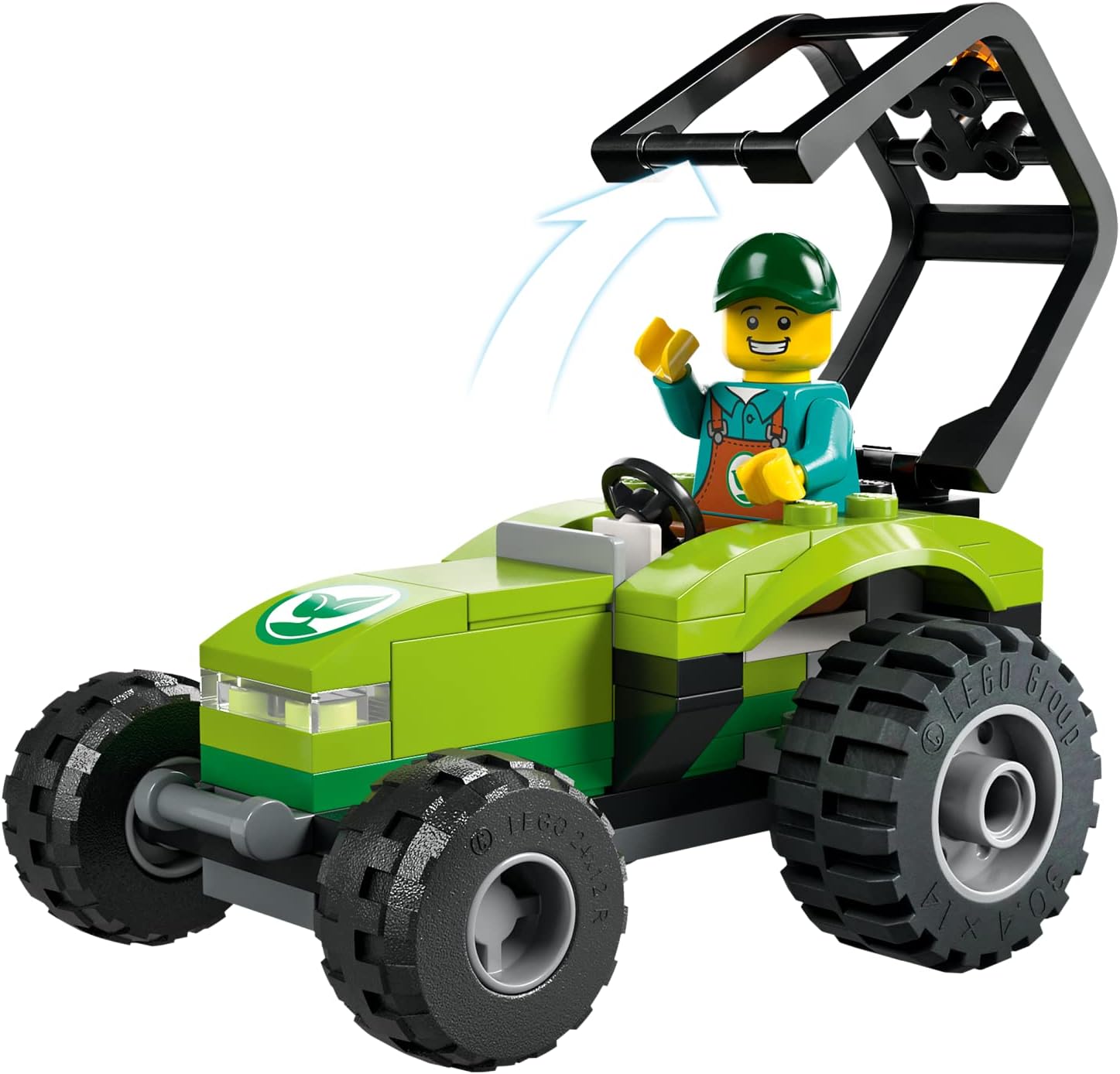 LEGO City Park Tractor 60390, Toy with Trailer for Kids Ages 5 Plus, Farm Vehicle Construction Set with Animal Figures and Gardener Minifigure, Gift Idea - Image 4