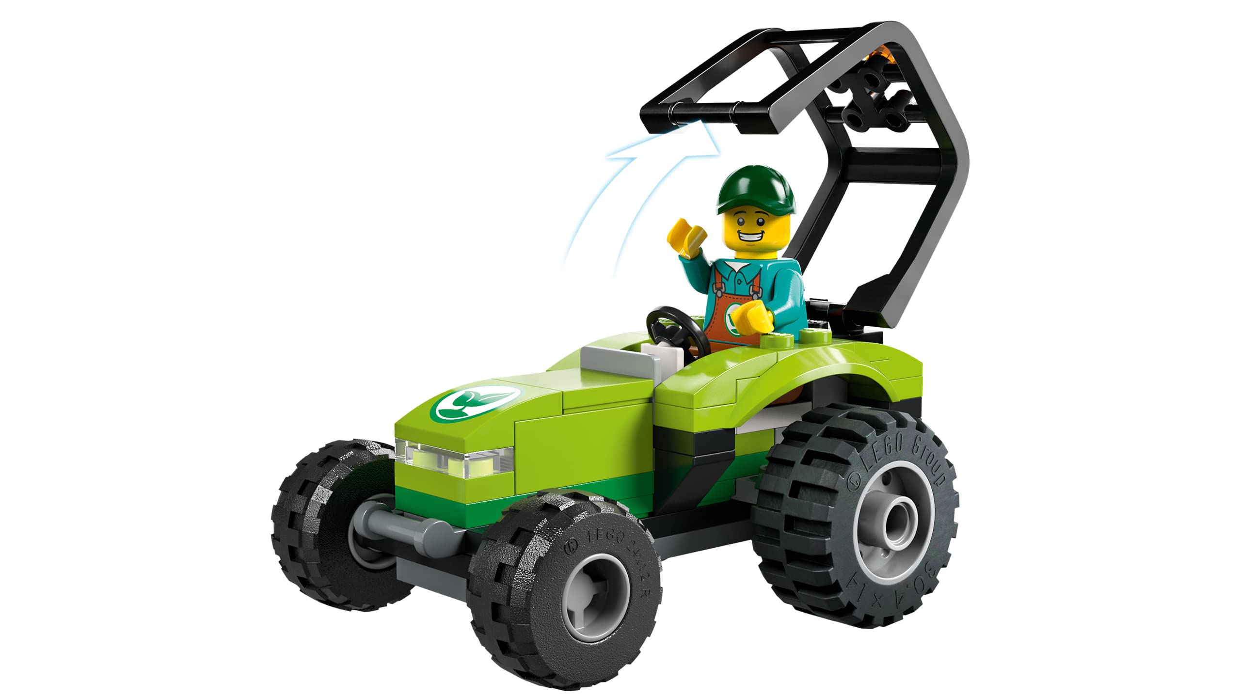 LEGO City Park Tractor 60390, Toy with Trailer for Kids Ages 5 Plus, Farm Vehicle Construction Set with Animal Figures and Gardener Minifigure, Gift Idea