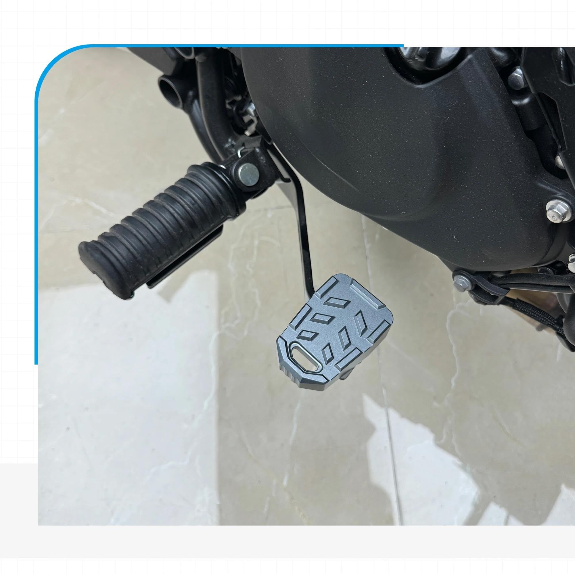 Motorrad-Bremspedalverlängerung Für Kawasaki Z900 Z650 Z 400 Z1000 650 Fuß Erhöhte Pedal Bremshebel(Titanium)