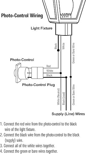 Miniatura 7 de Solus SPC-320Z 120V automático de luz de control de fotocélula del atardecer al amanecer, interruptor de sensor de luz para postes de lámpara