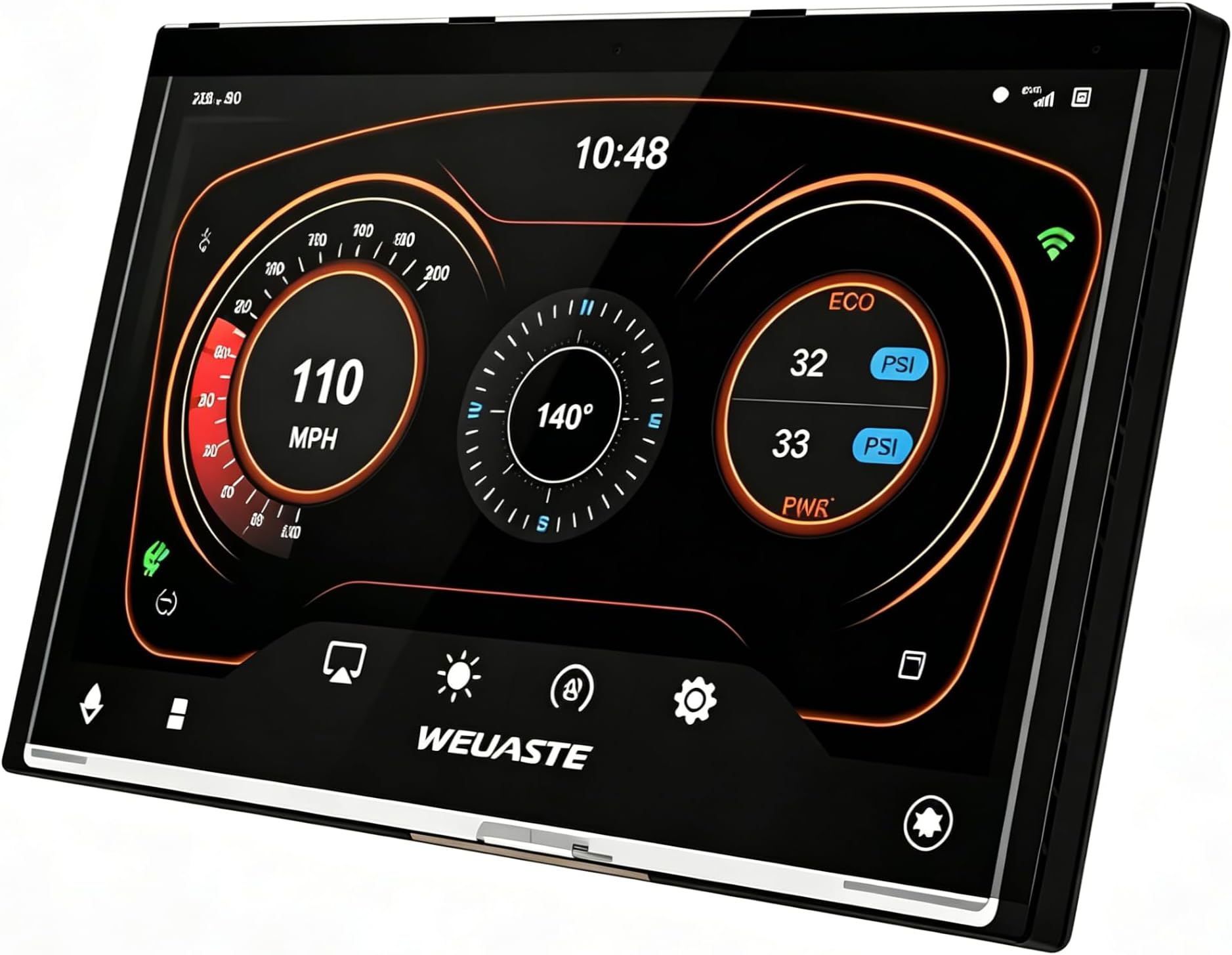 Fit Jeep Compass 7" Uconnect LCD Display with Touch Screen, LCD Monitor Digitizer Radio Navigation Fit for Jeep Compass 2017-2020, Radio Replace# TD0-WXGA0700K00057-V1