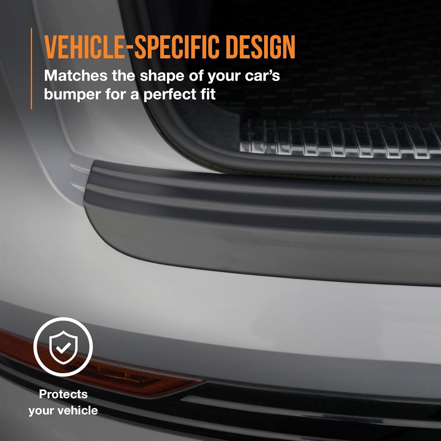 Travall Protector Compatible with Honda CR-V 2009-2011 TBP1018P - Vehicle-Specific Black Smooth Plastic Moulded Rear Bumper Protector