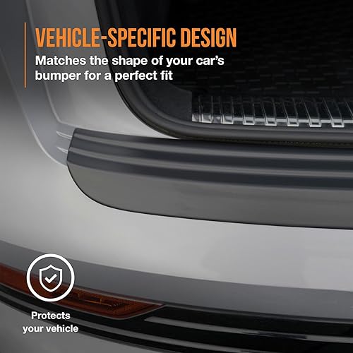 Miniatura 3 de Travall Protector compatible con Ford Edge (2014-2019) TBP1088P - Protector de parachoques trasero de plástico liso