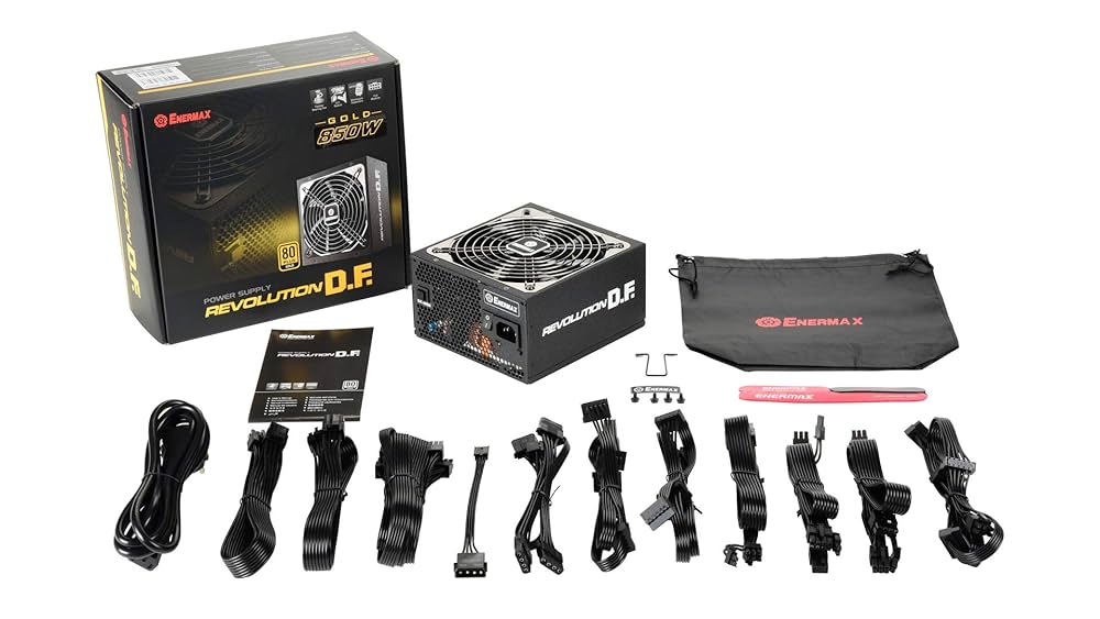 ENERMAX 80PLUSゴールド850W電源ユニット REVOLUTION D.F. 2 80 PLUS ® Gold フルモジュラー電源ユニット