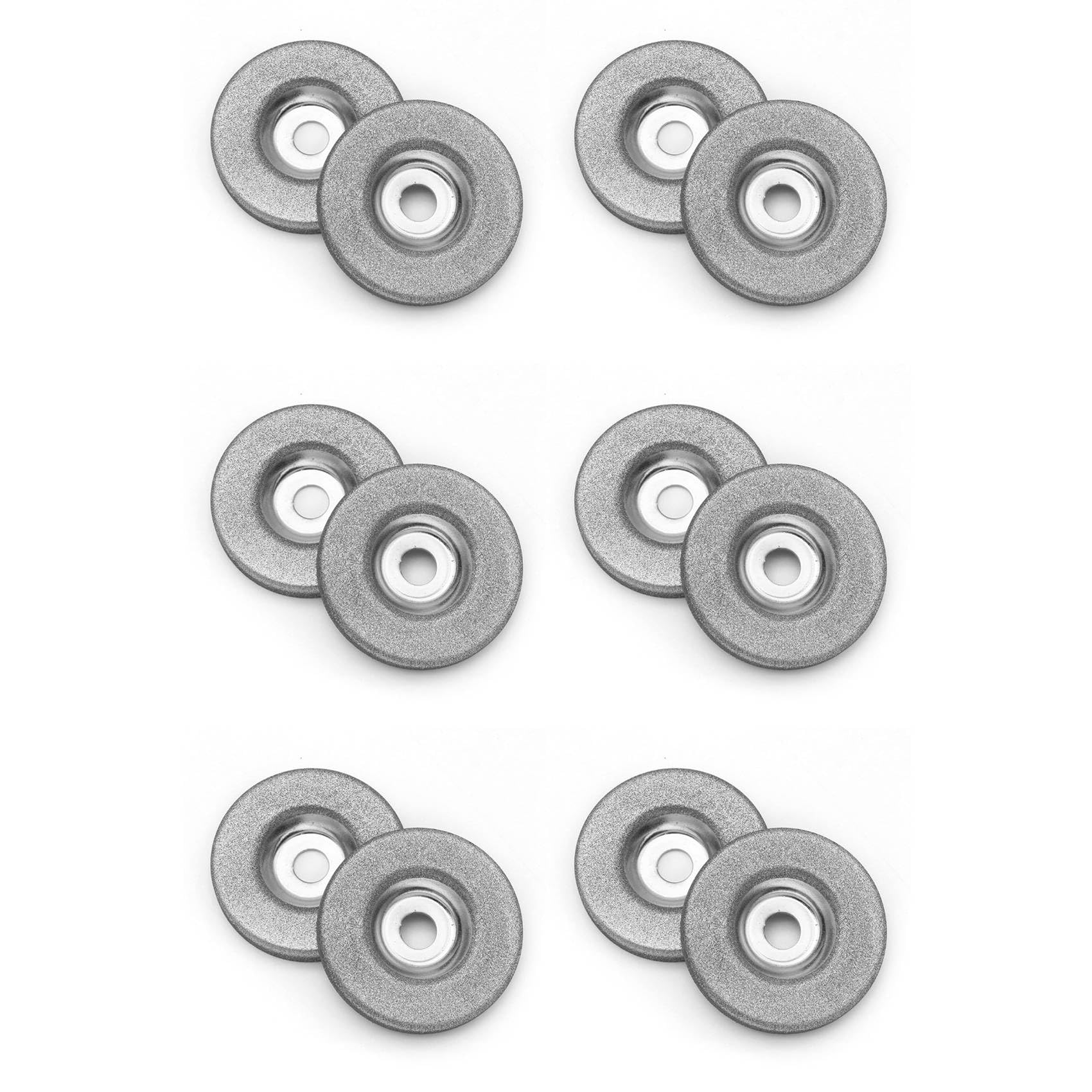 Jnchdghwa As Shown 12Pcs 50Mm Grinding Wheel Circle Disc For Electric Multifunctional Sharpener Grinder Sharpening Accessories