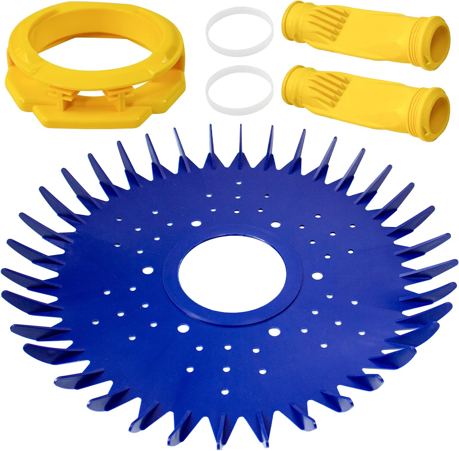 YEECHUN W70329 Finned Disc Seal & W69698 Pool Cleaner Diaphragm & W70327 Foot Pad Pool Cleaner Replacement Parts for Zodiac Baracuda G2 G3 G4 Replace W69721 W72855, 6 Pack