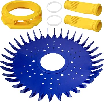 YEECHUN W70329 Finned Disc Seal & W69698 Pool Cleaner Diaphragm & W70327 Foot Pad Pool Cleaner Replacement Parts for Zodiac Baracuda G2 G3 G4 Replace W69721 W72855, 6 Pack