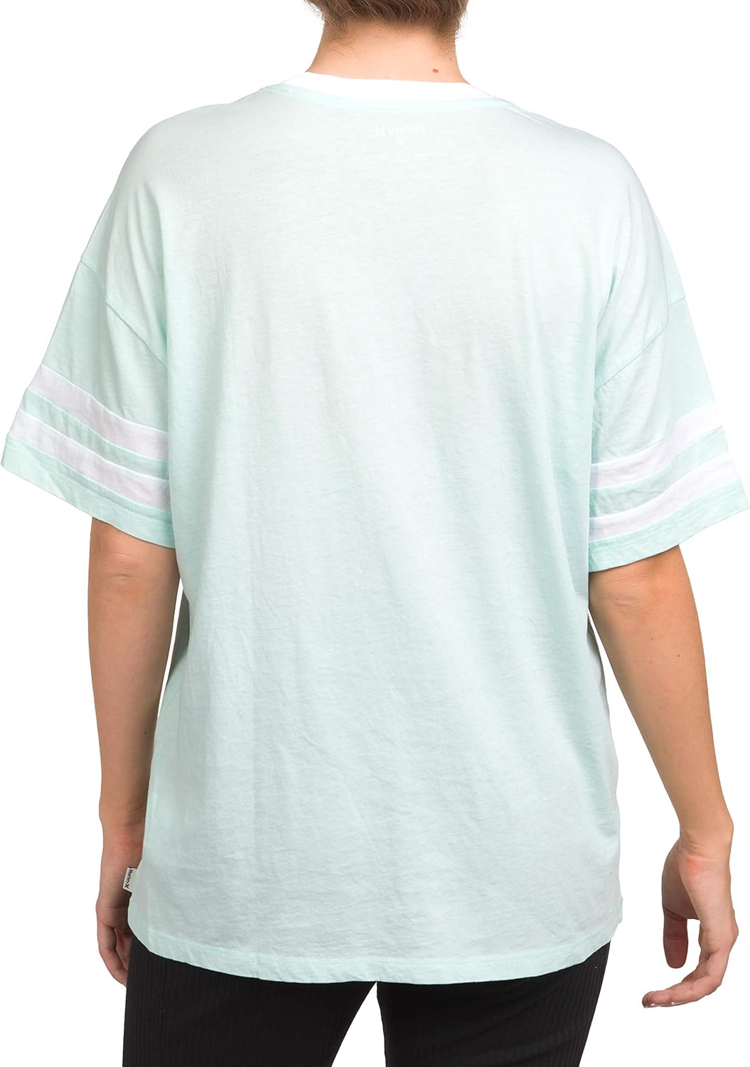 Hurley Womens Washed Oversized Varsity Boyfriend Crew