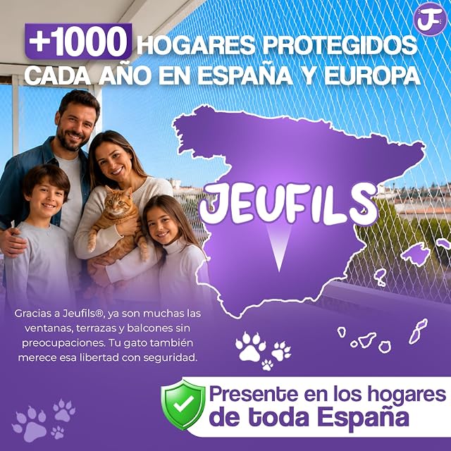 Foto 7 de 7 de Jeufils® Red para Gatos Terraza (8x3m) Red Gatos Terraza