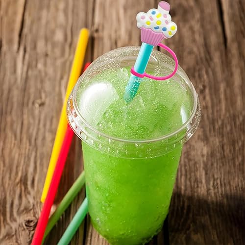 Miniatura 5 de 6 fundas de silicona para pajilla, tapas de pajilla, tapones reutilizables para pajilla, tapones de paja de silicona, fundas para popote de