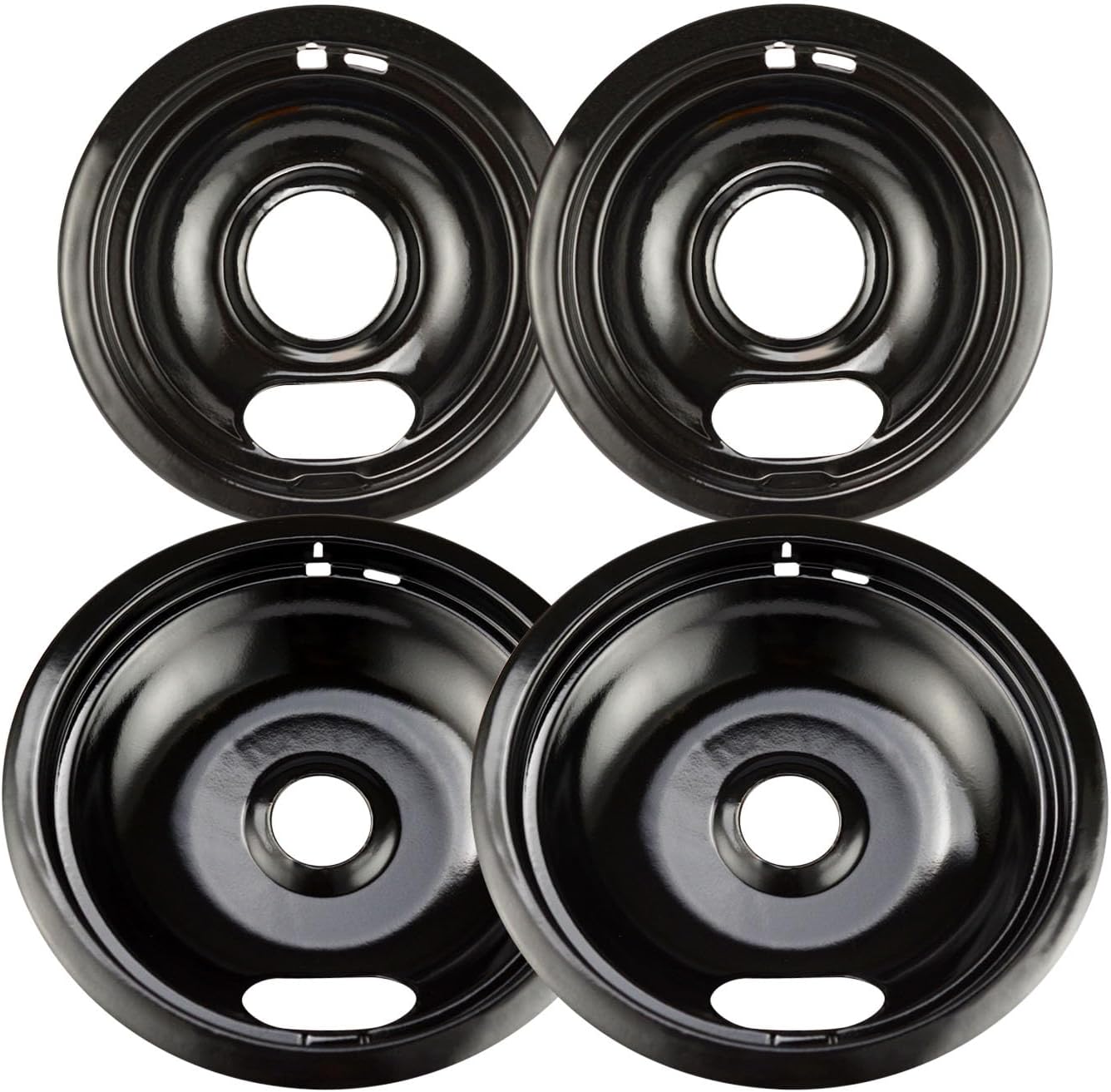 Kitchen Replacement Drip Pans for electric stove, Porcelain Enameled