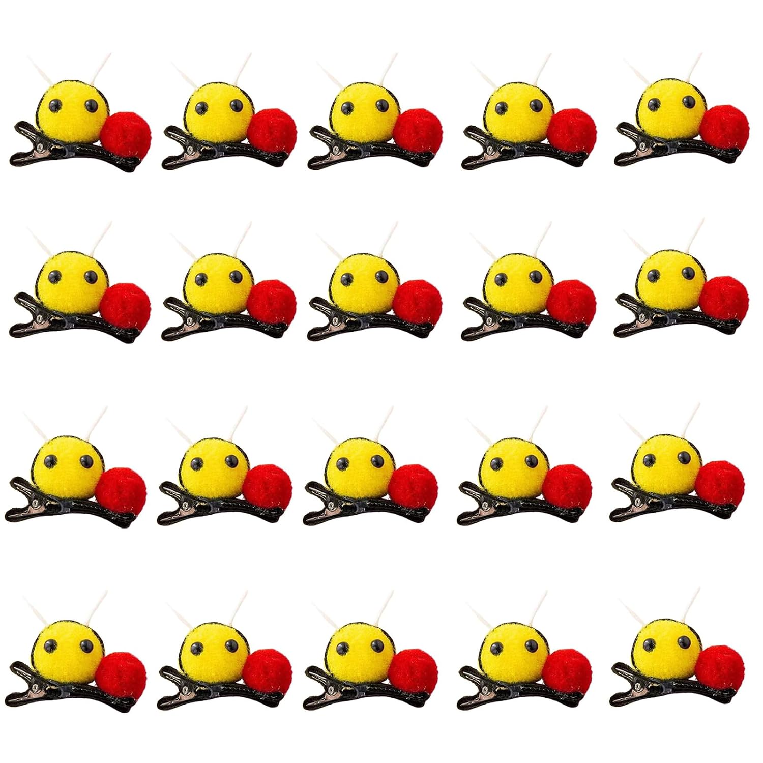 3D Cartoon Bees Hairclip for Music Festival Hair Pin Women Plush Bees Hair Clip Dress Up Barrettes Stylish Decoration