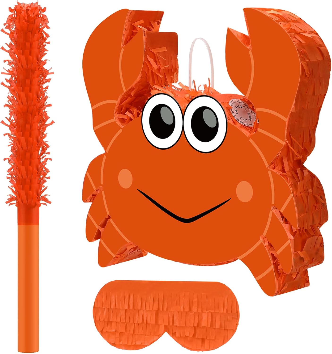 Seenelling Chicken Piñata 3D Chicken Birthday Decoration with a Blindfold and Bat for Kids Girls Boys Gift Holiday Piñata Party Baby Shower Supplies