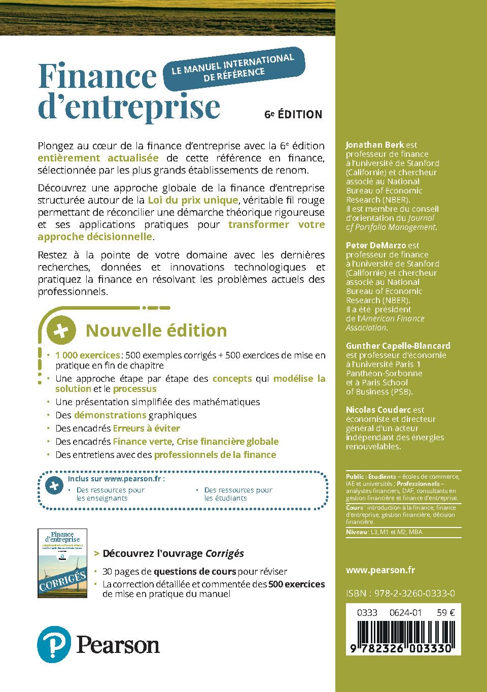 Finance d'entreprise 6e édition