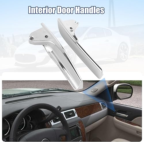 Miniatura 3 de NPAUTO 81195 - Manijas interiores de puerta trasera delantera y trasera de repuesto para Cadillac Escalade Tahoe Avalanche GMC Yukon Pickup Truck 07