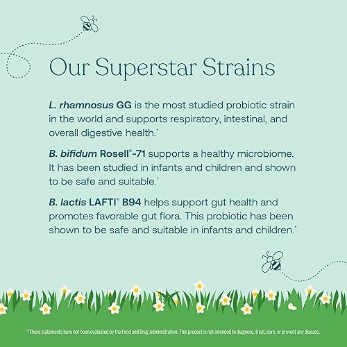 Miniatura 5 de True Grace True Littles - 30 paquetes individuales de barras - Probiótico diario para niños + vitamina D3 para la salud inmune y digestiva - Sin