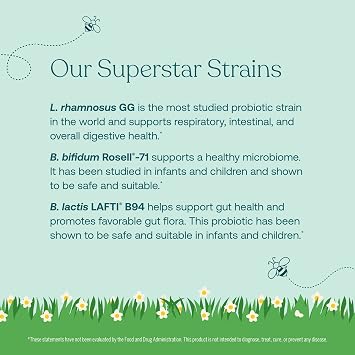 True Grace True Littles - 30 Individual Stick Packs - Kids Daily Probiotic + Vitamin D3 for Immune & Digestive Health - Gluten, Soy & Dairy Free - 30 Servings