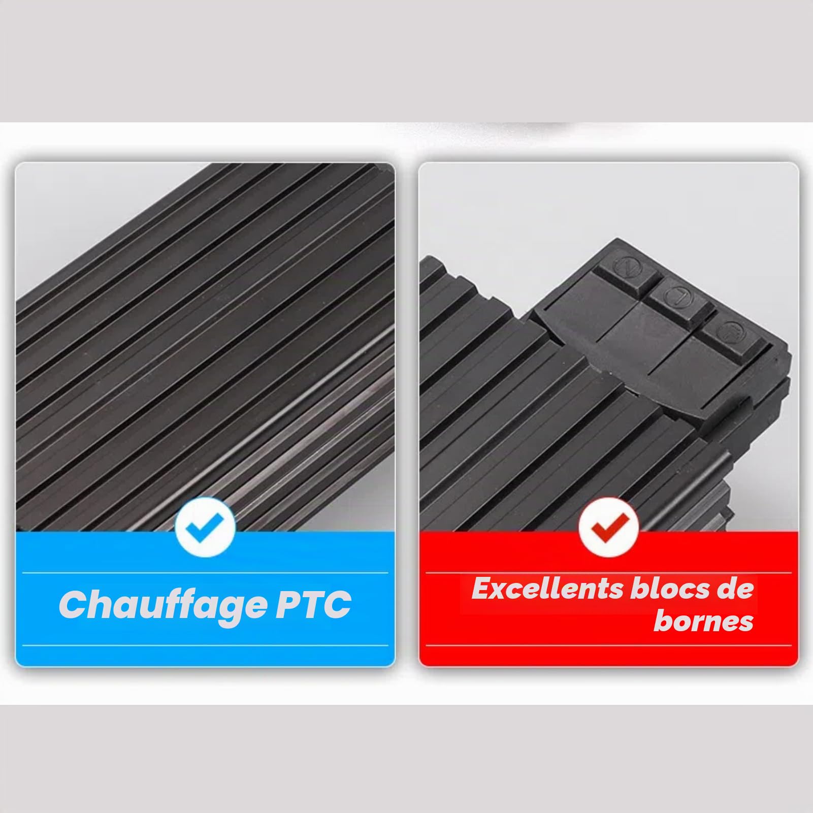 Chauffage d'armoire de commande d'élément chauffant HG040-75W 120-240V en aluminium à température constante de remplacement chauffage d'armoire de commande réchauffeur d'air