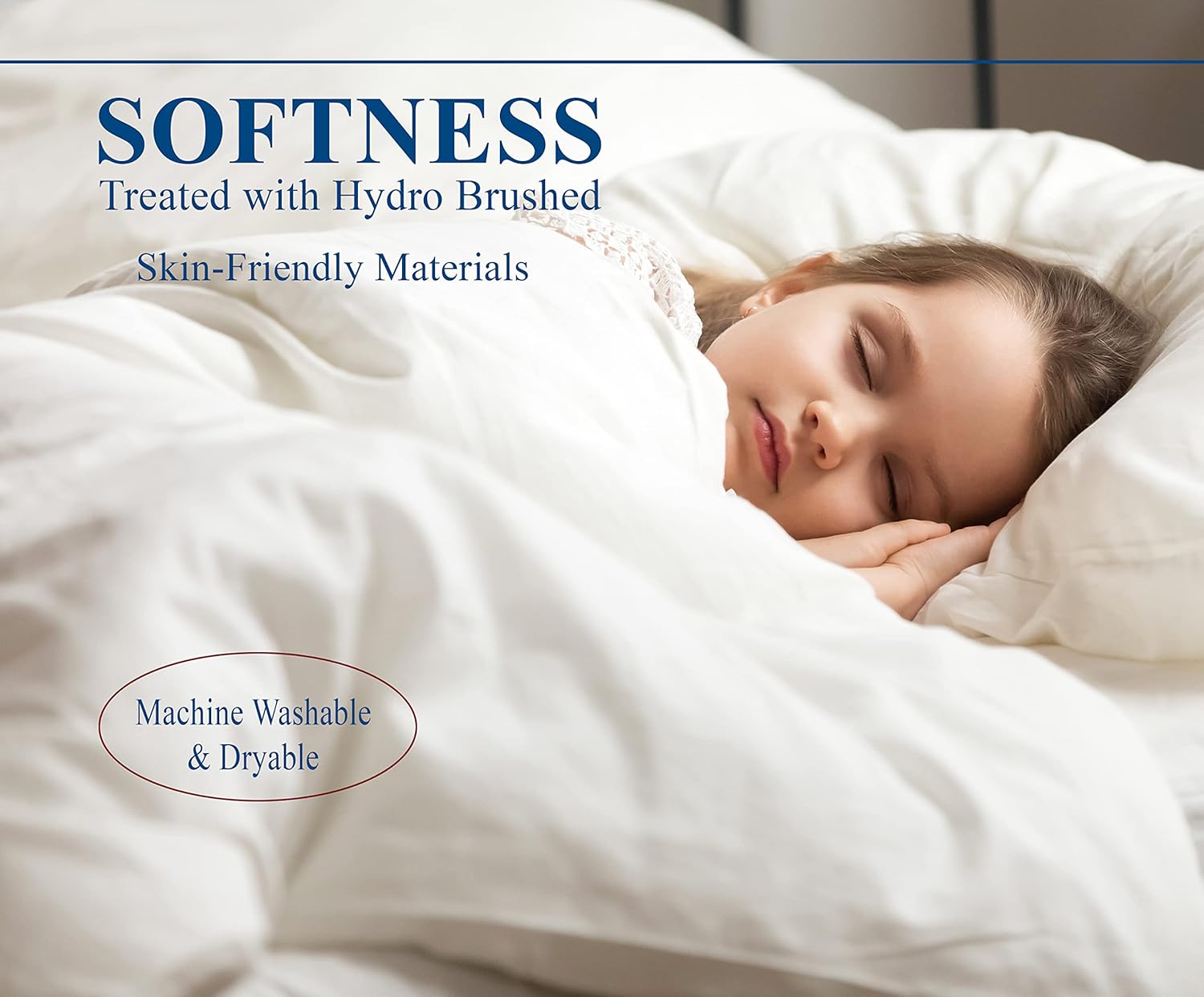 Casa Platino Bed Comforter Duvet Insert Twin Size with 8 Durable Tabs - Super Soft, Comfy & Cozy - All Season Twin Size Down Alternative Bedding Comforters - Box Stitched - 66"x88", Navy Blue