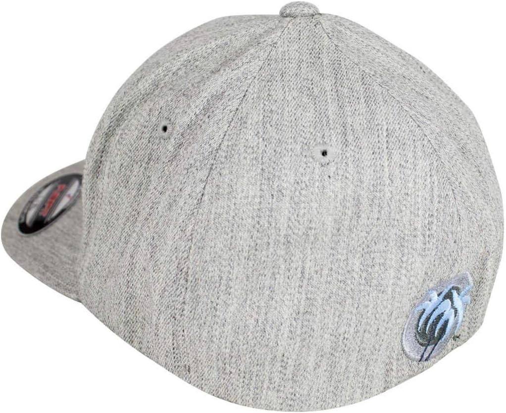 "The Life Classic Fitted Hat – Heather Grey Baseball Cap (Large–X-Large) | Premium Structured Cap with Embroidered Logo | Unisex Lifestyle Hat