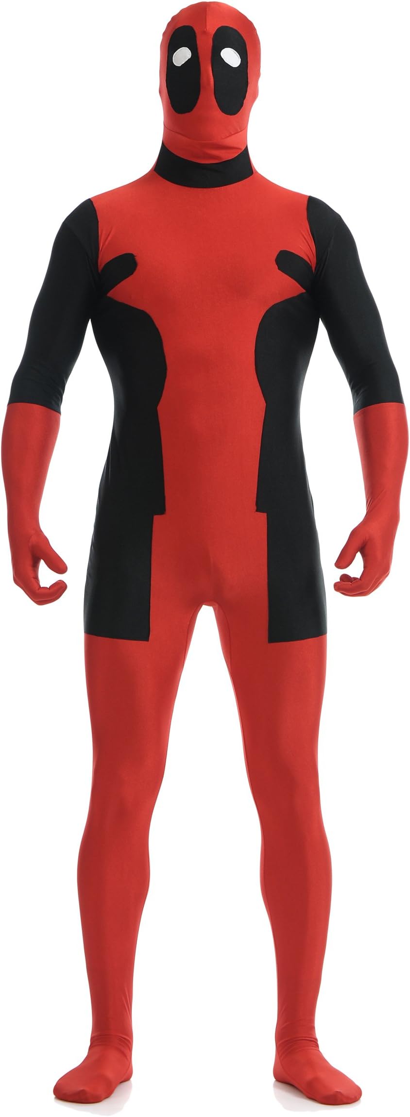 BlackSunnyDay Lycra Deadpool Super Hero Full Body Zentai Suit (XX-Large, Classic)