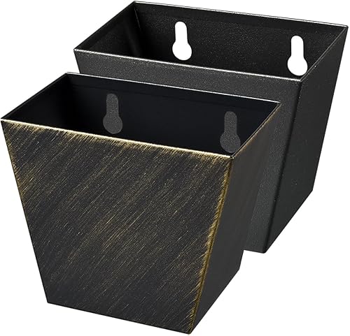 Colector de tapa de cerveza de bronce Montado en la pared Cubo de tapa de botella negro antiguo