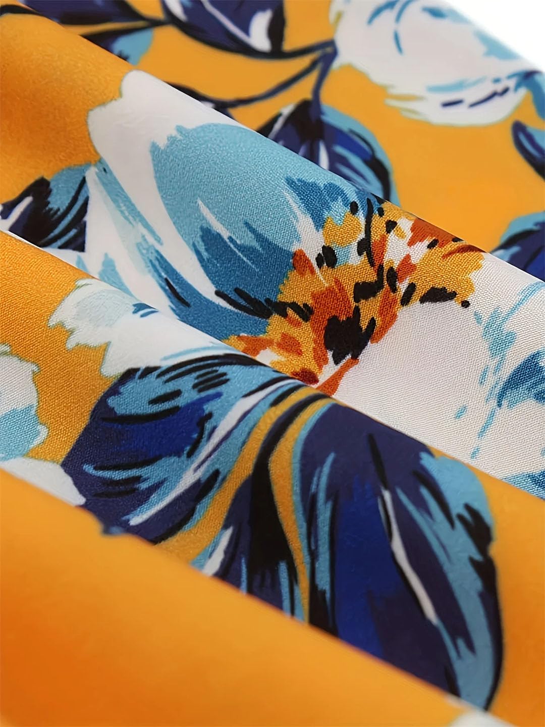 Damska sukienka plus size z kwiatowym nadrukiem, elegancka sukienka z krótkim rękawem, damska odzież plus size