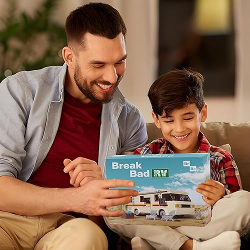 Miniatura 7 de VONADO Break Bad - Juego de construcción de automóviles de autocaravana, bloques de construcción de automóviles para niños, Break Bad The Krystal