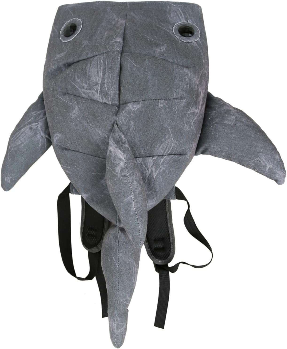 BlingKicks Whale Shark Backpack, Large Capacity Cute Bag for Adults, Trendy and Durable Street Style (Dark grey)
