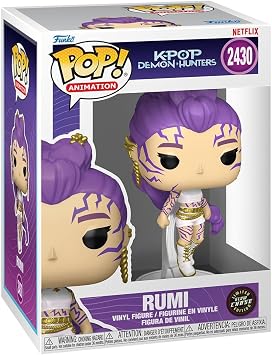 Funko Pop! Animation: Kpop Demon Hunters - Rumi - 1/6 Odds for Rare Chase Variant - Glow in The Dark - Collectable Vinyl Figure - Gift Idea - Official Merchandise - Toys for Kids & Adults