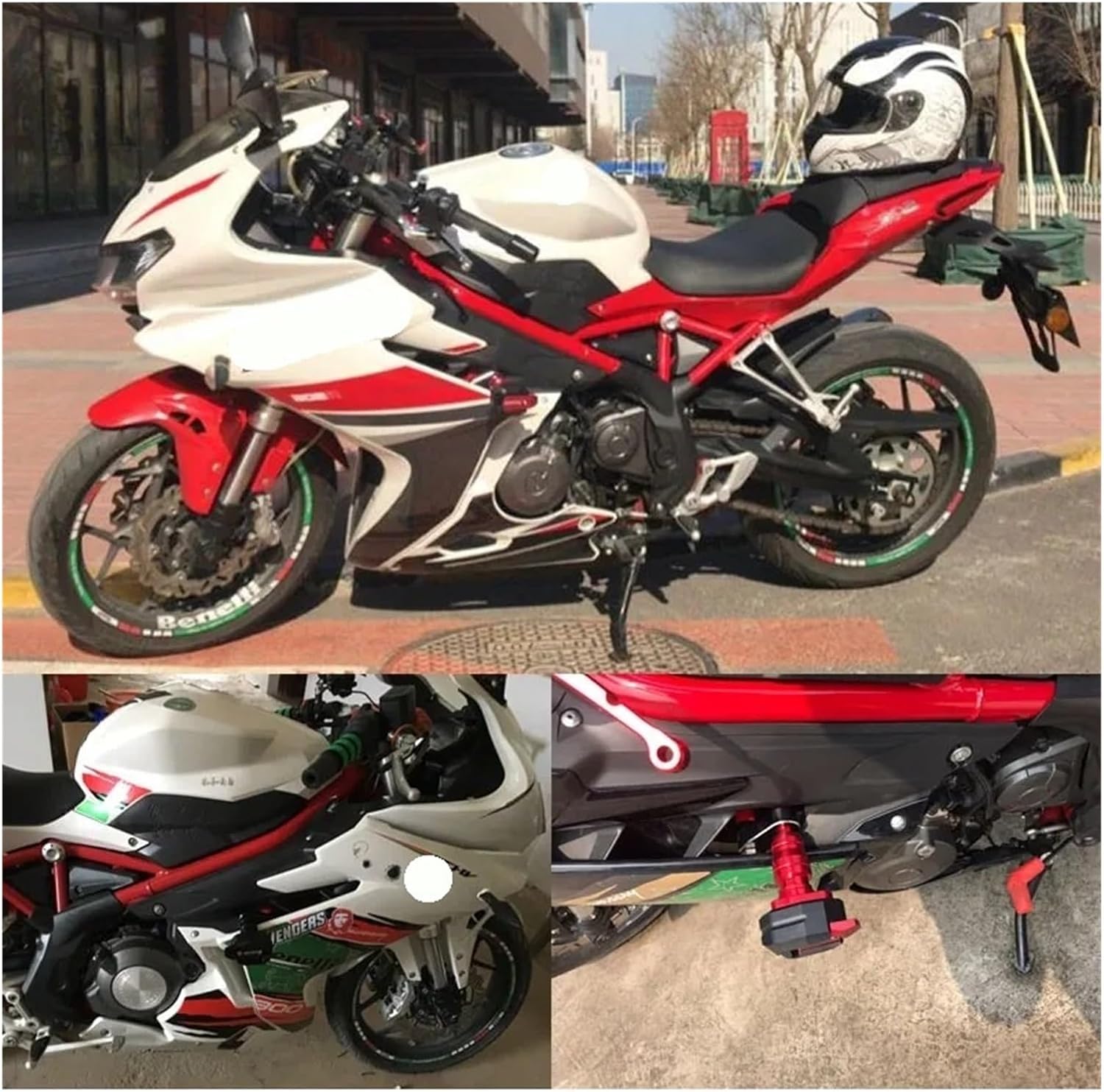 for Ben&elli 302R Tornado 252R 2021 2022 Motorcycle CNC Falling Protection Frame Slider Fairing Guard Anti Crash Pad Protector Crash Protectors