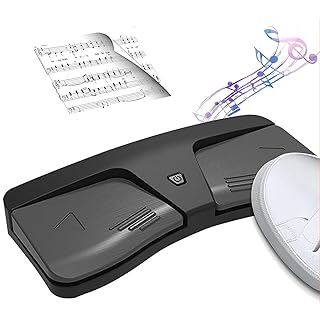 GJLRS Smart Wireless Page Turner Pedal, Portable Bluetooth Music Page Turner (Android & IOS system) for Flip Pages from Music Software