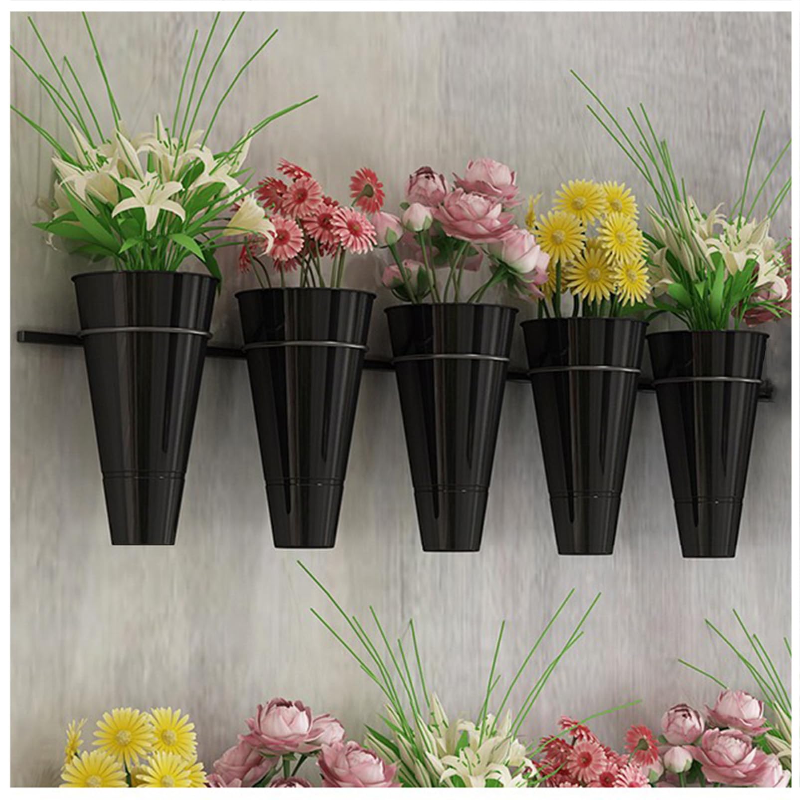 Présentoir mural pour fleurs et plantes de terrasse ou salon