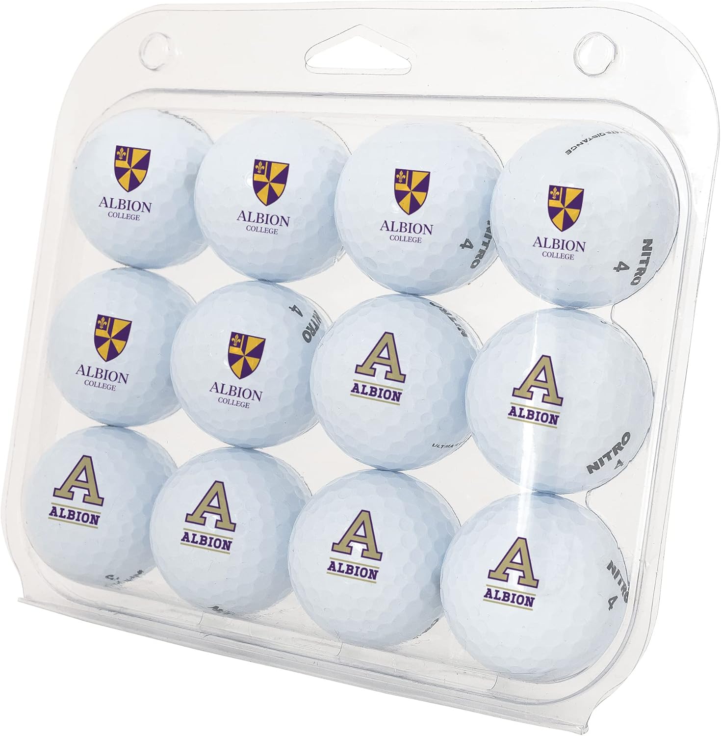 Desert Cactus Albion College Golf Balls 12 Pack – AC Britons Full Color Dozen – Officially Licensed Sport Team Accessory