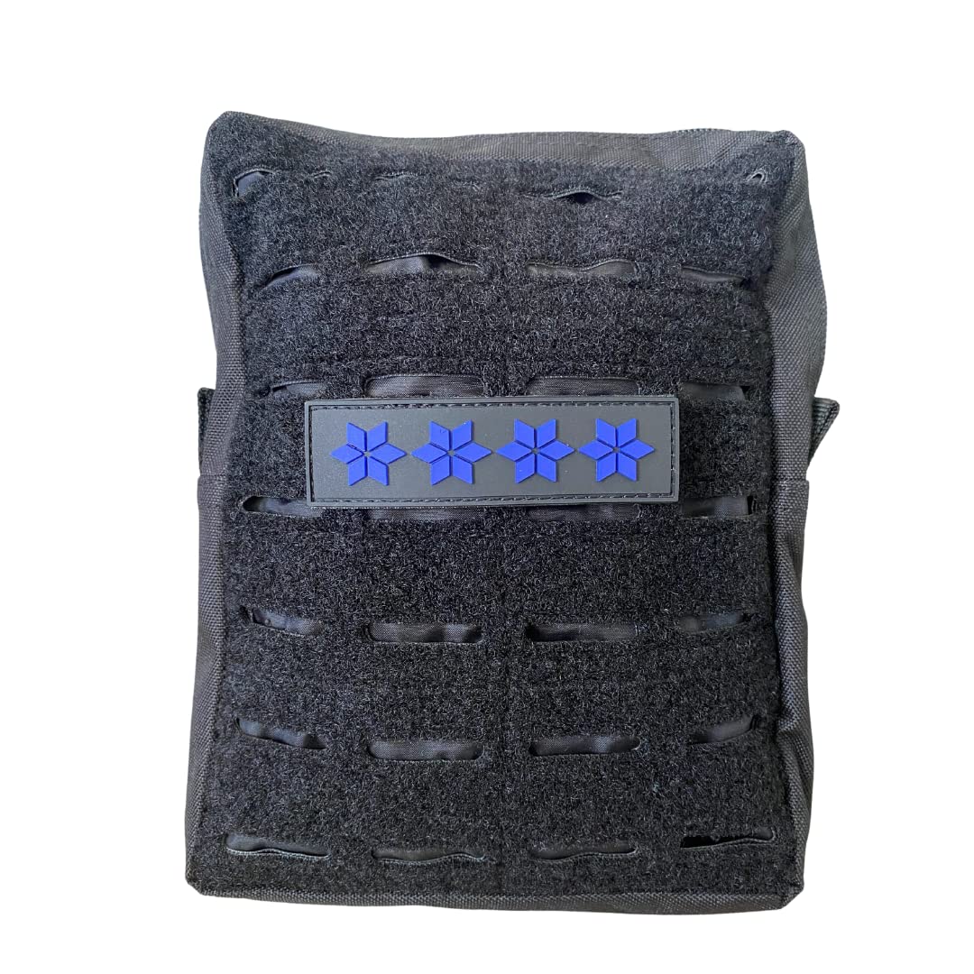 Toppa In Gomma Per Squadra Di Polizia, 7,0x2,5 Cm, Con Retro In Velcro, Alta Qualità