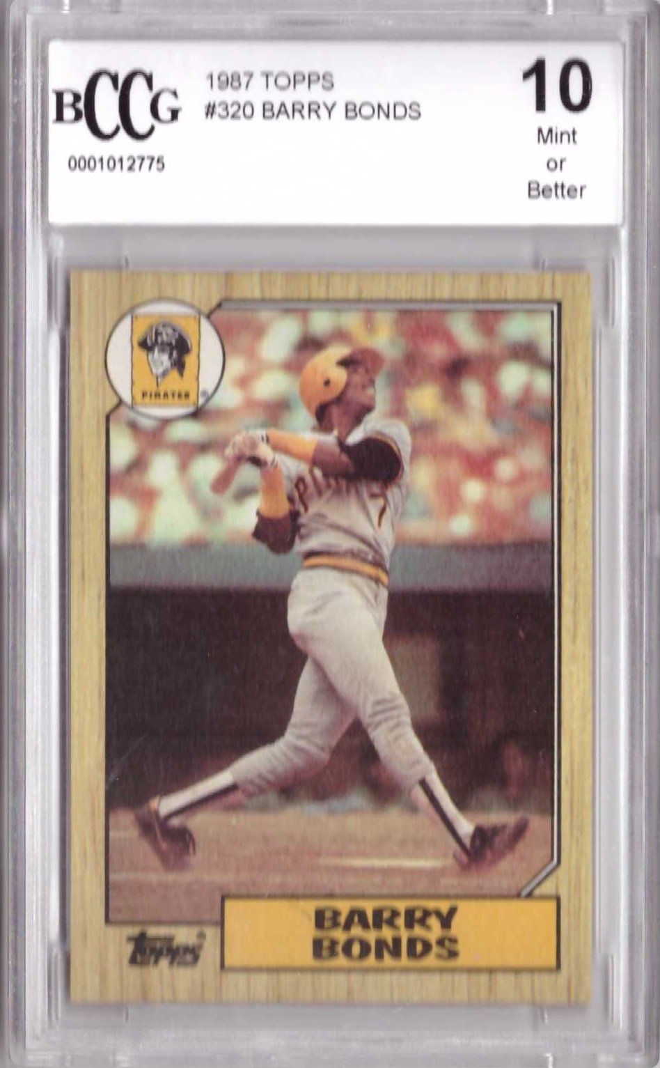 Amazon.com: 1987 Topps Baseball #320 Barry Bonds Rookie Card Graded BCCG 10  : Collectibles & Fine Art