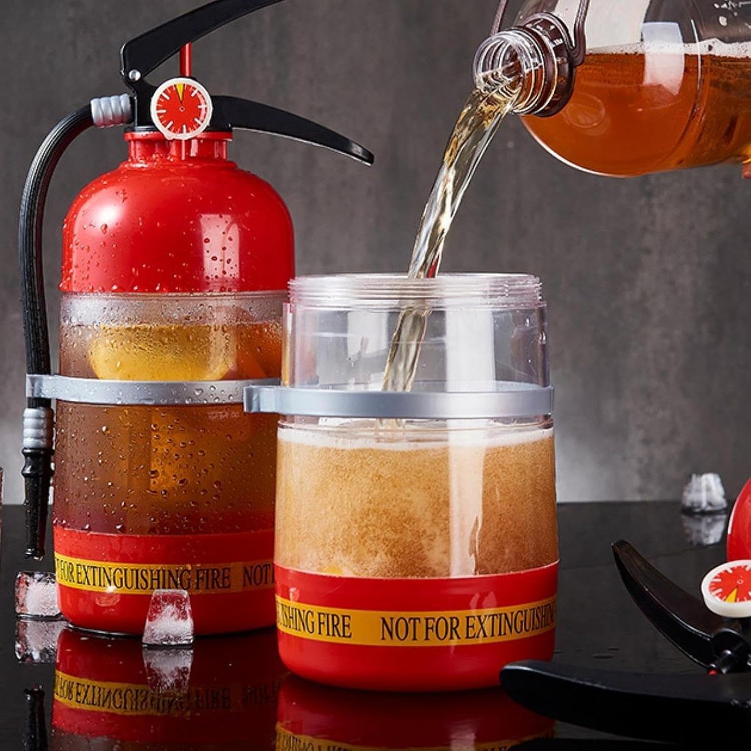 SNAPPSY® Extinguisher Shape Beer Dispenser Bar Beverage Dispenser for Beer Party 3L