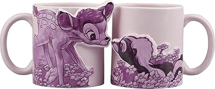 Amazon Co Jp ディズニー バンビ バンビ フラワー スイートキス ペア マグカップ 280ml San2796 3 ホーム キッチン