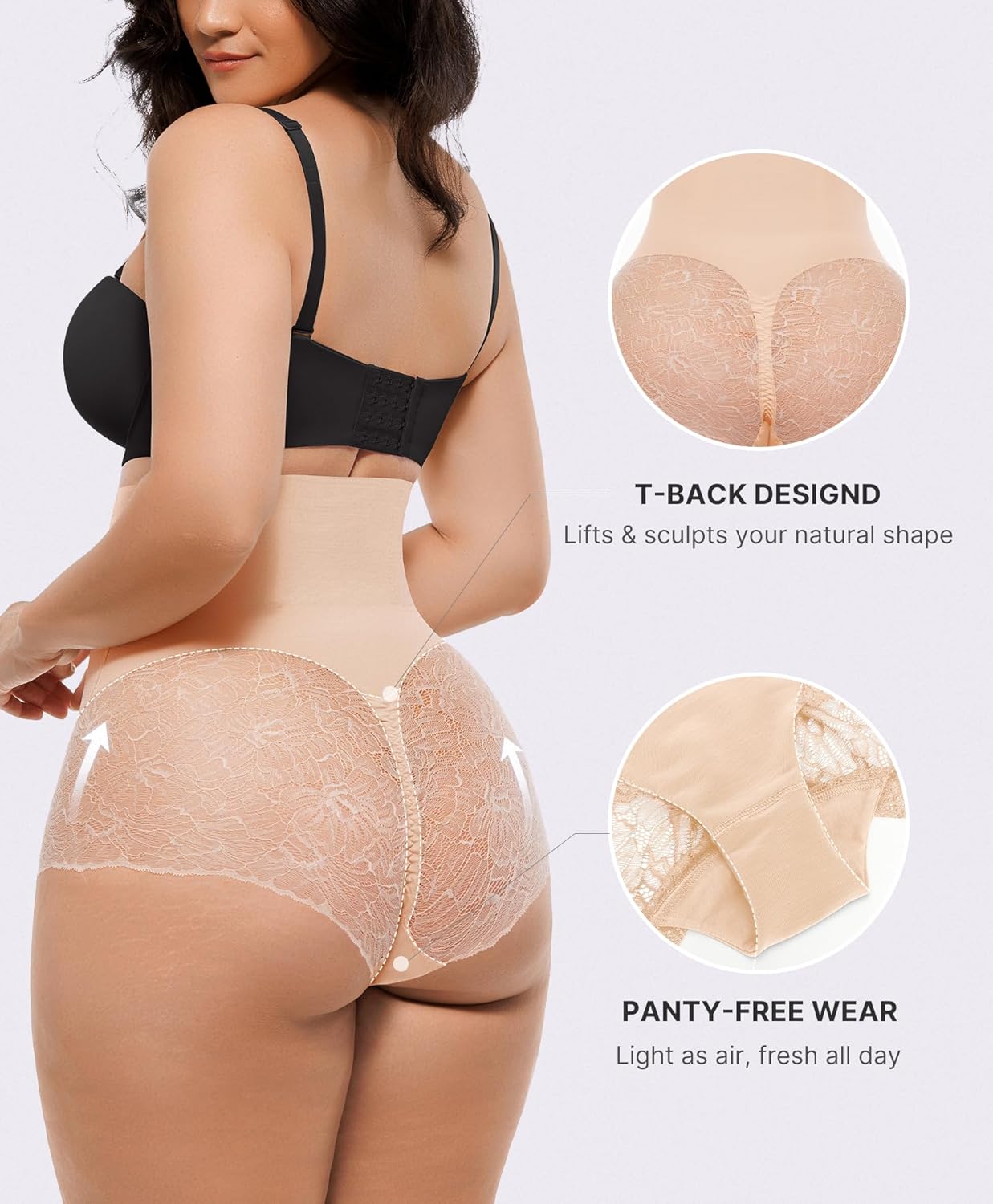 SHAPELLX Shapewear Tummy Control Panties for Women Underwear High Waisted Faja Body Shaper Stomach shapewear - Image 4