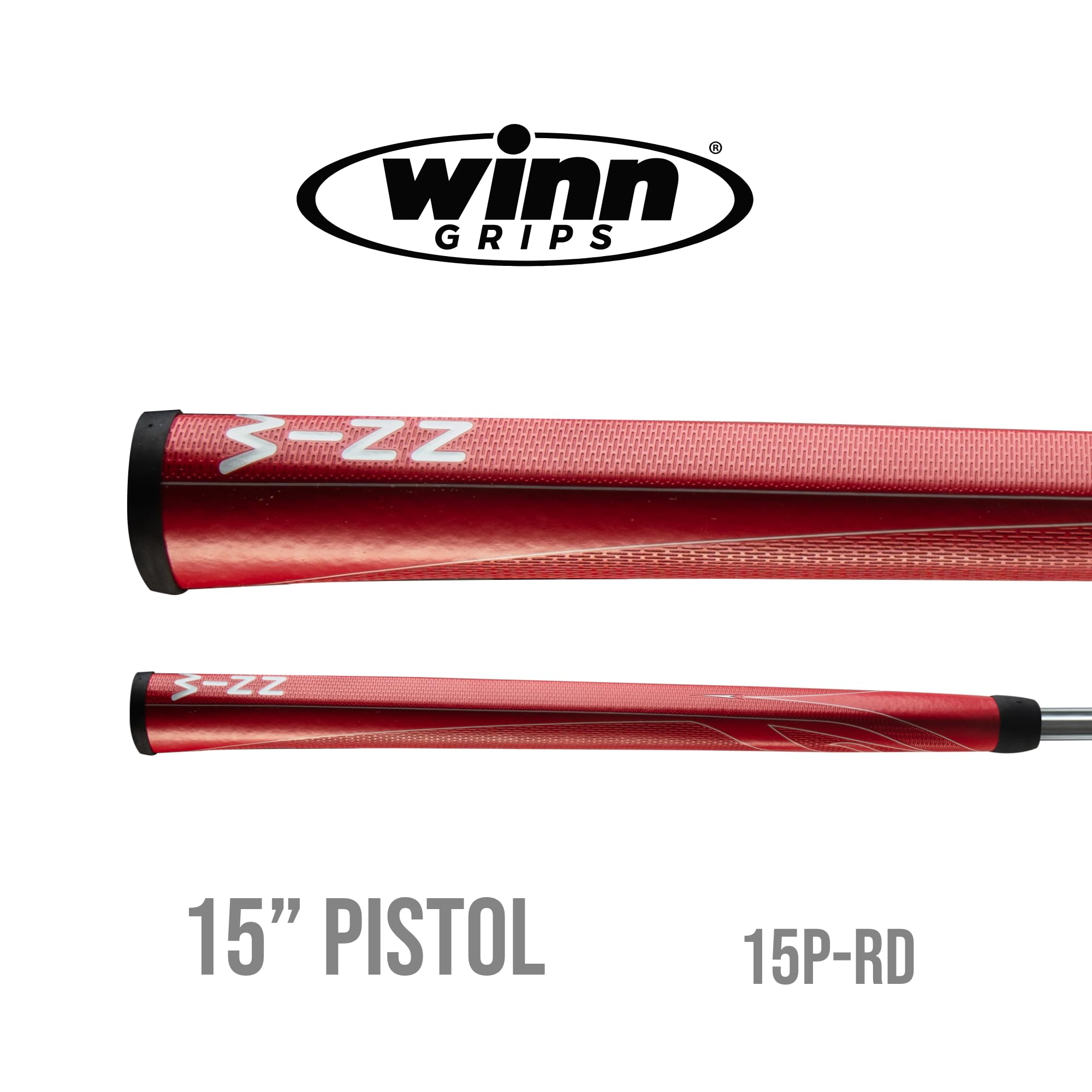 Winn Excel 15-Inch Pistol Putter Grip, Red