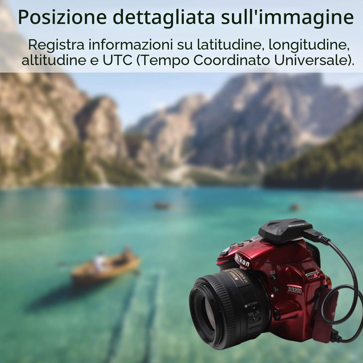 Ricevitore GPS Geotagger per fotocamere Nikon