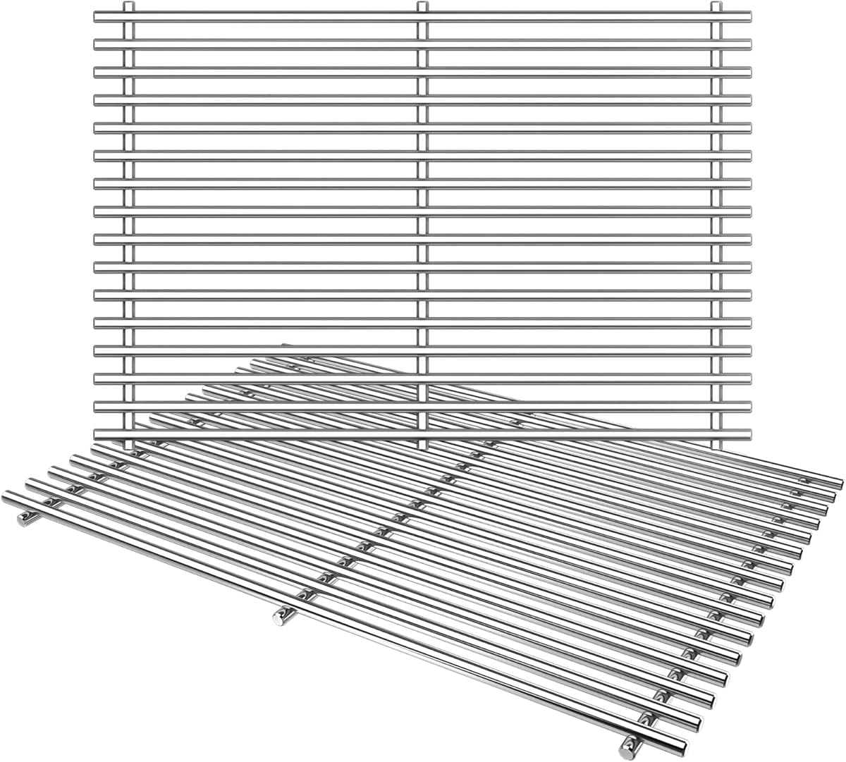 Hisencn 7639 Cooking Grates for Weber Spirit I & II 300 Series E310, E320, S310 S320, 17.3 Inch Stainless Steel Grids for Spirit 700, Genesis Silver B C, Genesis Gold B C, Genesis Platinum B C