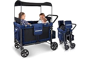 WONDERFOLD W4 Original: The Ultimate 4-Seater Wagon Stroller for Adventure-Seeking Families