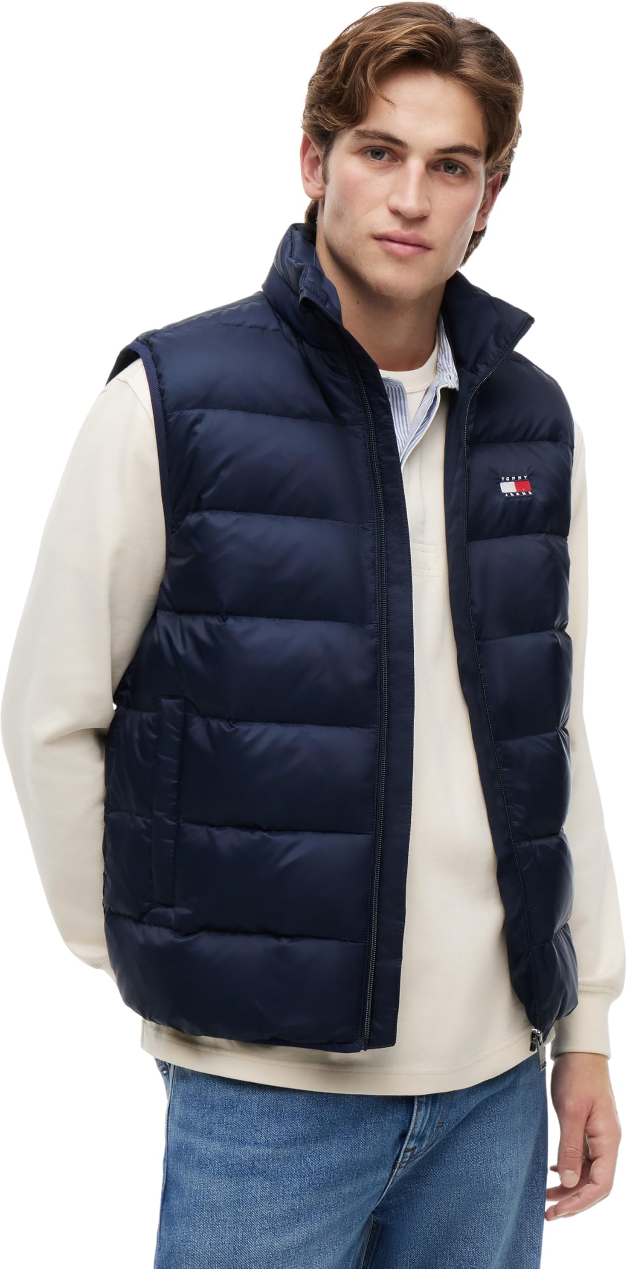 Tommy Jeans Tjm Light Down Vest Ext Dm0dm23232 Gilet Uomo (Pacco da 1)