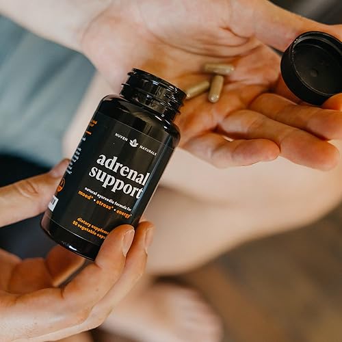 Miniatura 6 de Soporte suprarrenal – Manager de cortisol y suplementos de apoyo suprarrenal con extracto de ashwagandha, Rhodiola Rosea, albahaca sagrada para