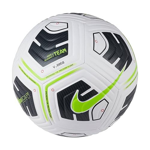 Balón de fútbol de equipo Nike Academy, blanco, tamaño estándar, 1 balón, 1 juego, 1 pieza, 1 paquete