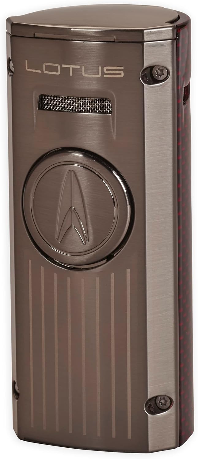Lotus Minister Quad Flame Table Top Torch Lighter (Gunmetal