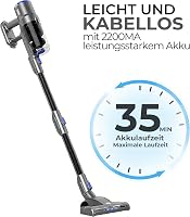 JETZT XS27 Akkumulátoros Porszívó 35 Perc Üzemidő 150W Erős Szívás Hajeltávolító 4